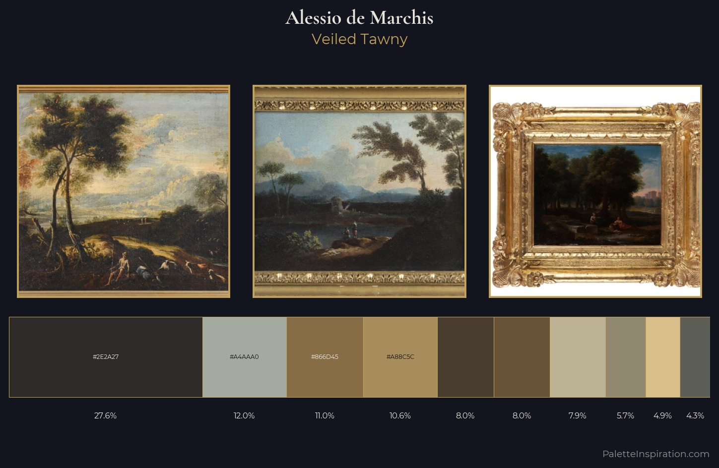Alessio de Marchis Palette 2 — Veiled Tawny