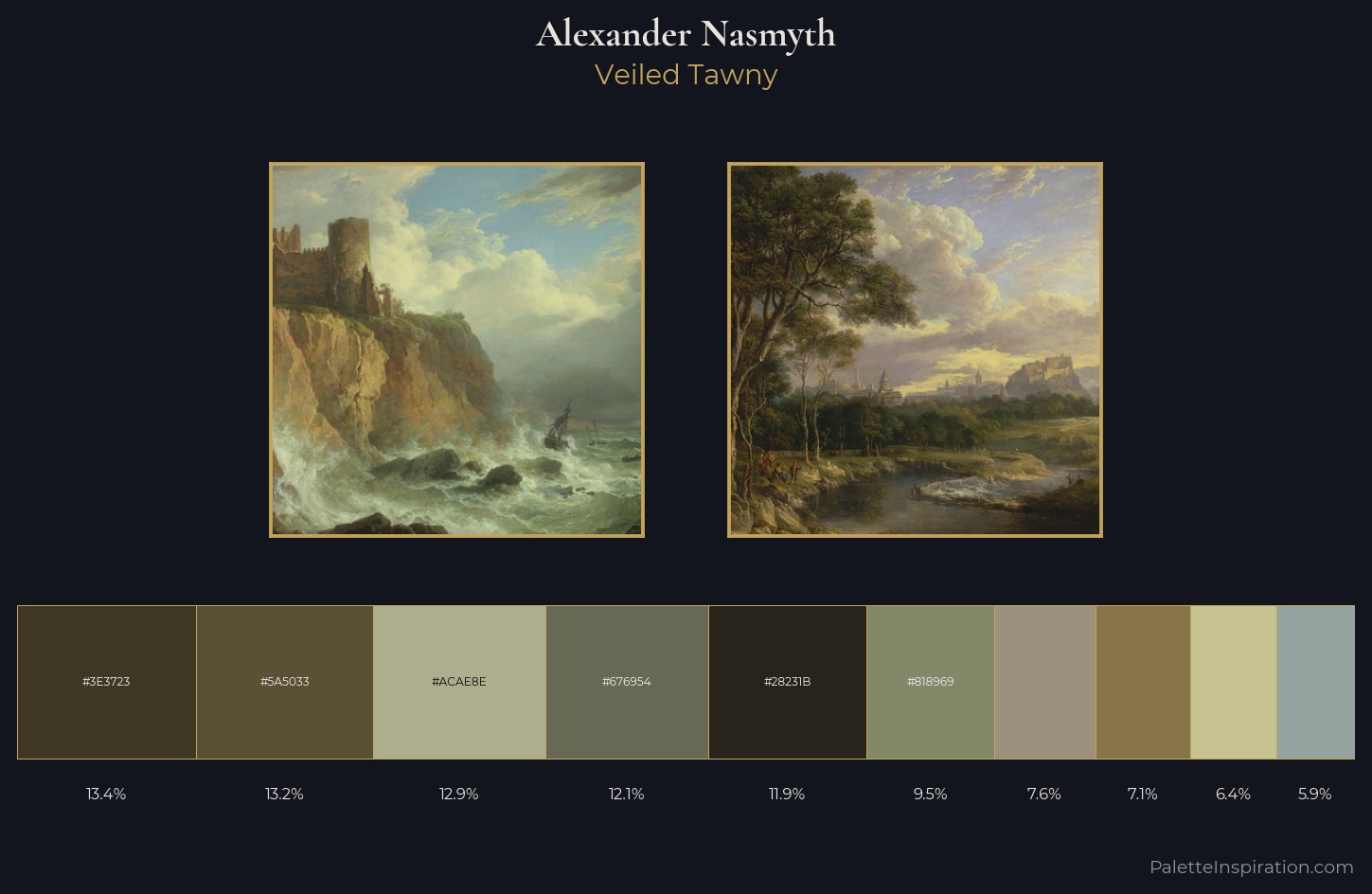 Alexander Nasmyth Palette 2 — Veiled Tawny