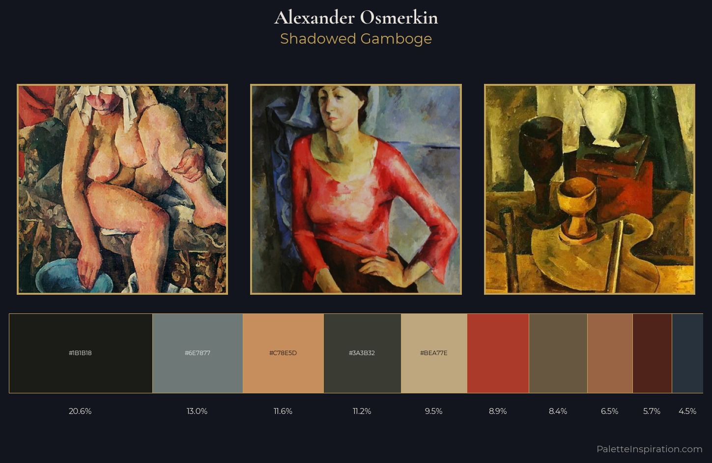 Alexander Osmerkin Palette 6 — Shadowed Gamboge