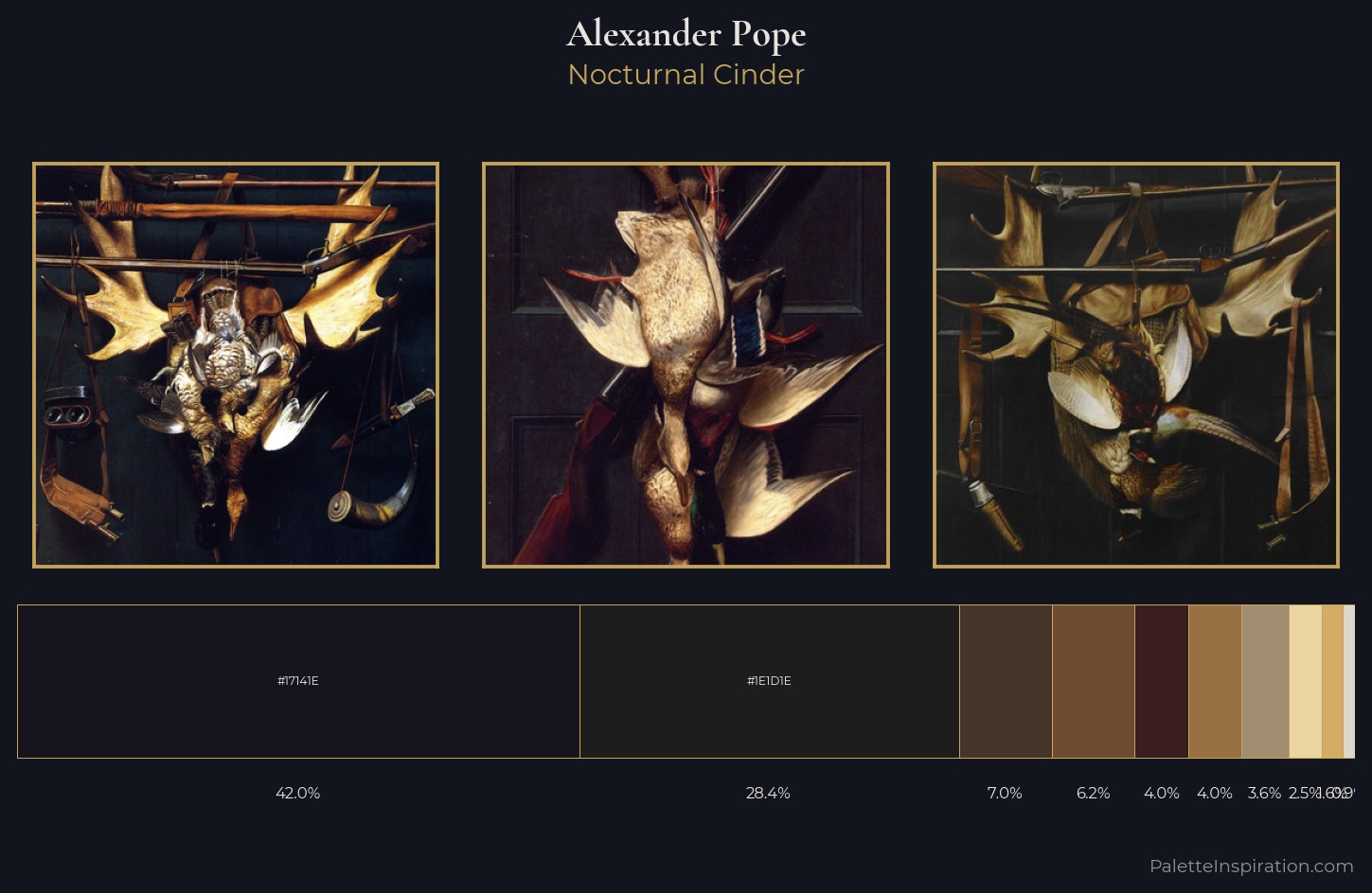 Alexander Pope Palette 1 — Nocturnal Cinder