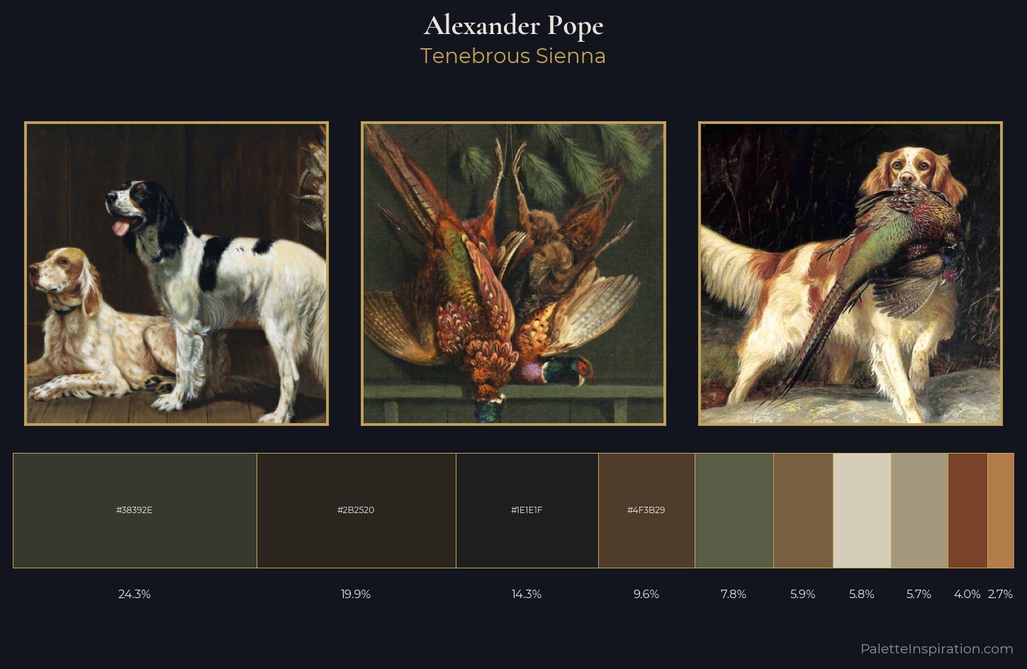 Alexander Pope Palette 4 — Tenebrous Sienna