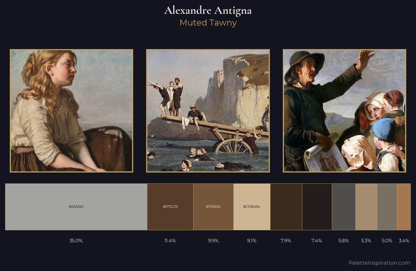 Alexandre Antigna Palette 7 — Muted Tawny