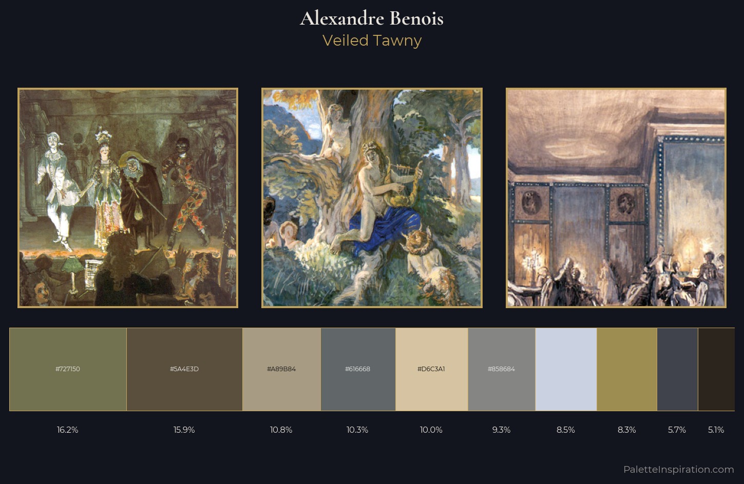 Alexandre Benois Palette 8 — Veiled Tawny