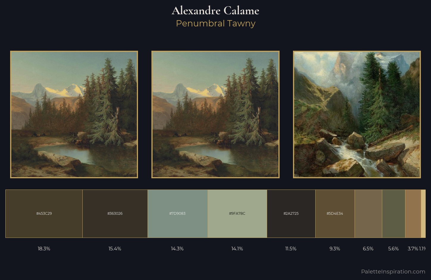 Alexandre Calame Palette 3 — Penumbral Tawny