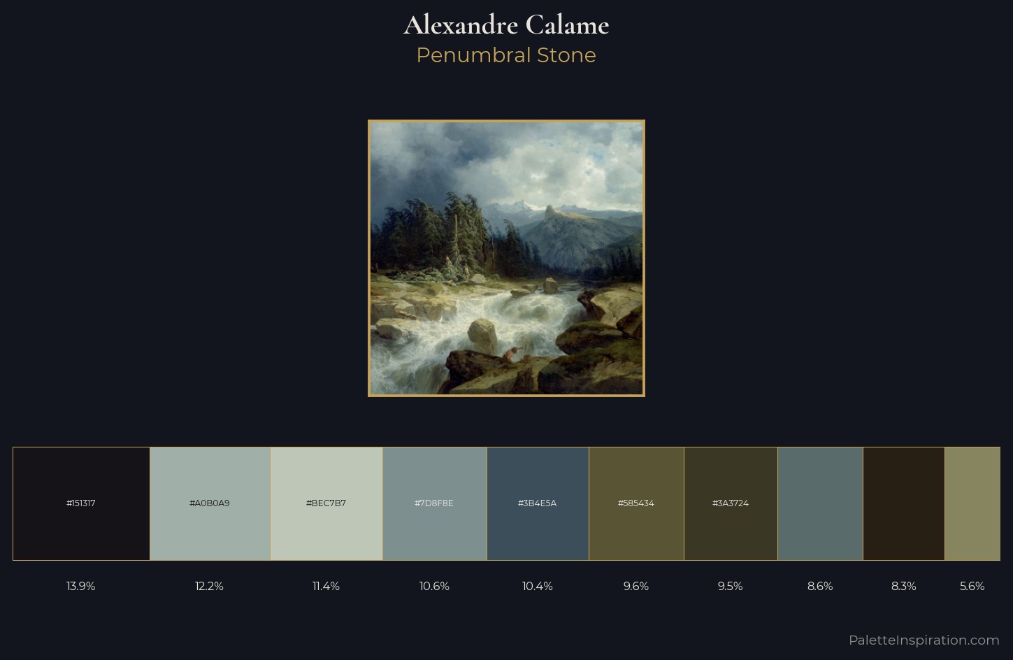 Alexandre Calame Palette 4 — Penumbral Stone