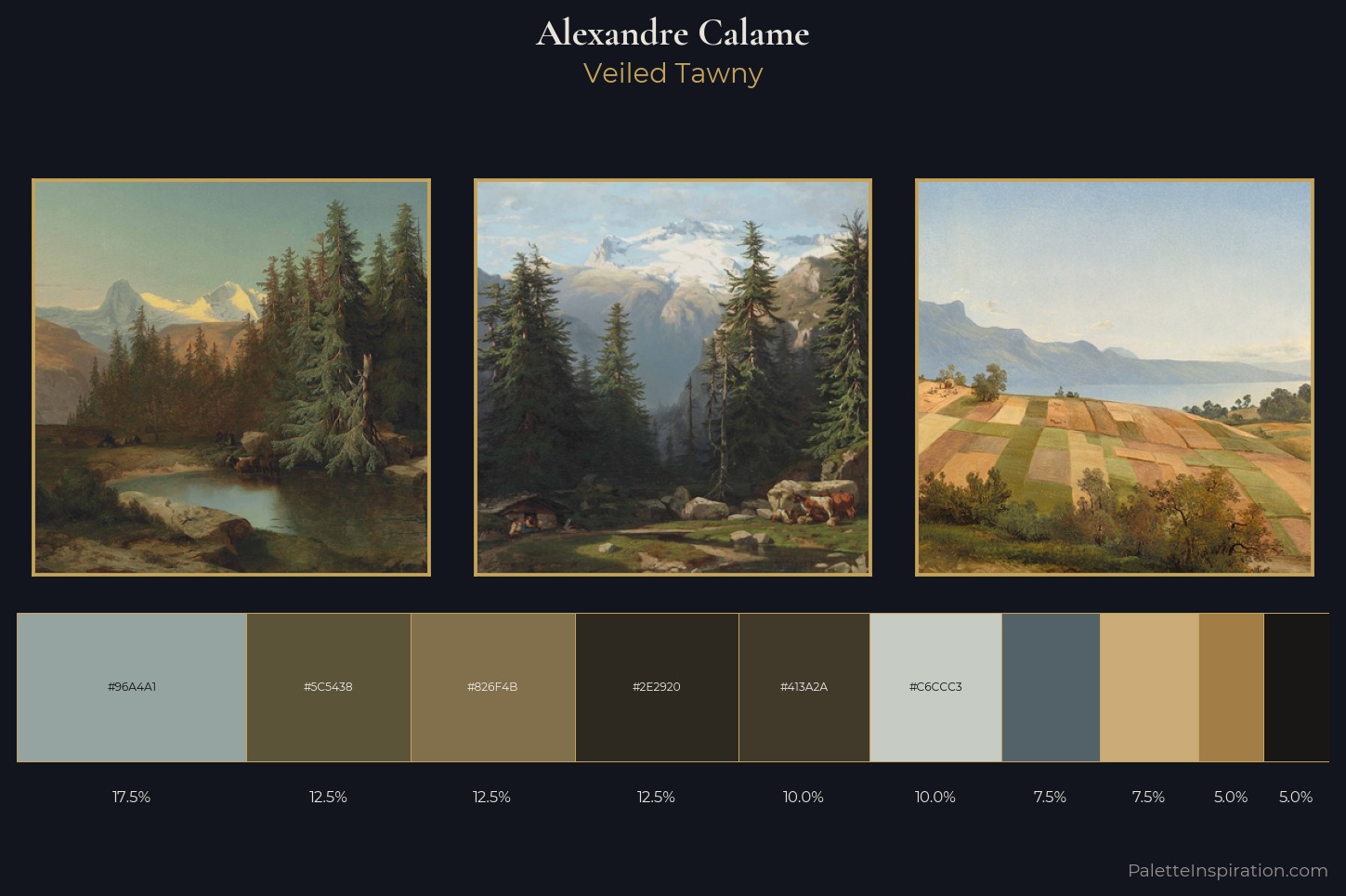 Alexandre Calame Master Palette — Veiled Tawny