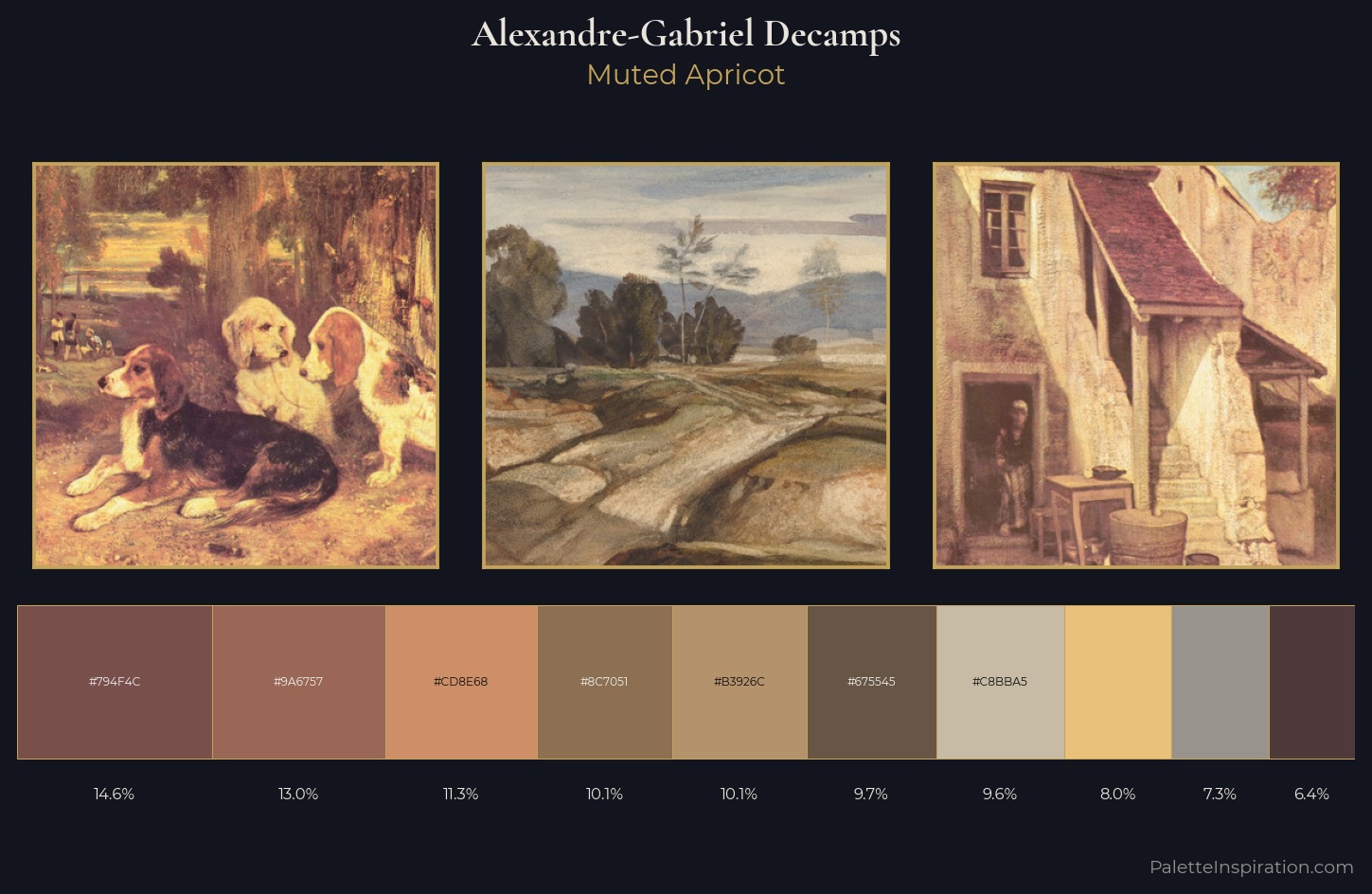Alexandre-Gabriel Decamps Palette 2 — Muted Apricot