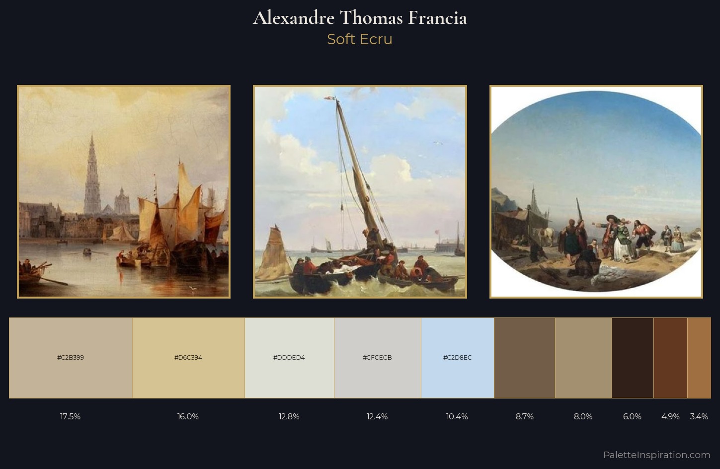 Alexandre Thomas Francia Palette 1 — Soft Ecru