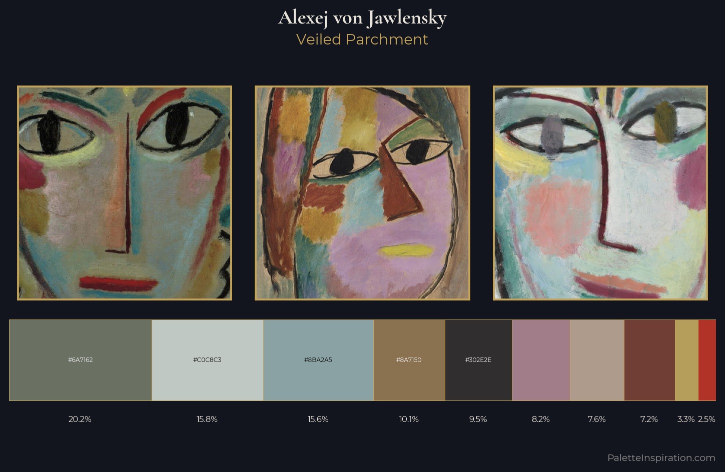 Alexej von Jawlensky Palette 3 — Veiled Parchment