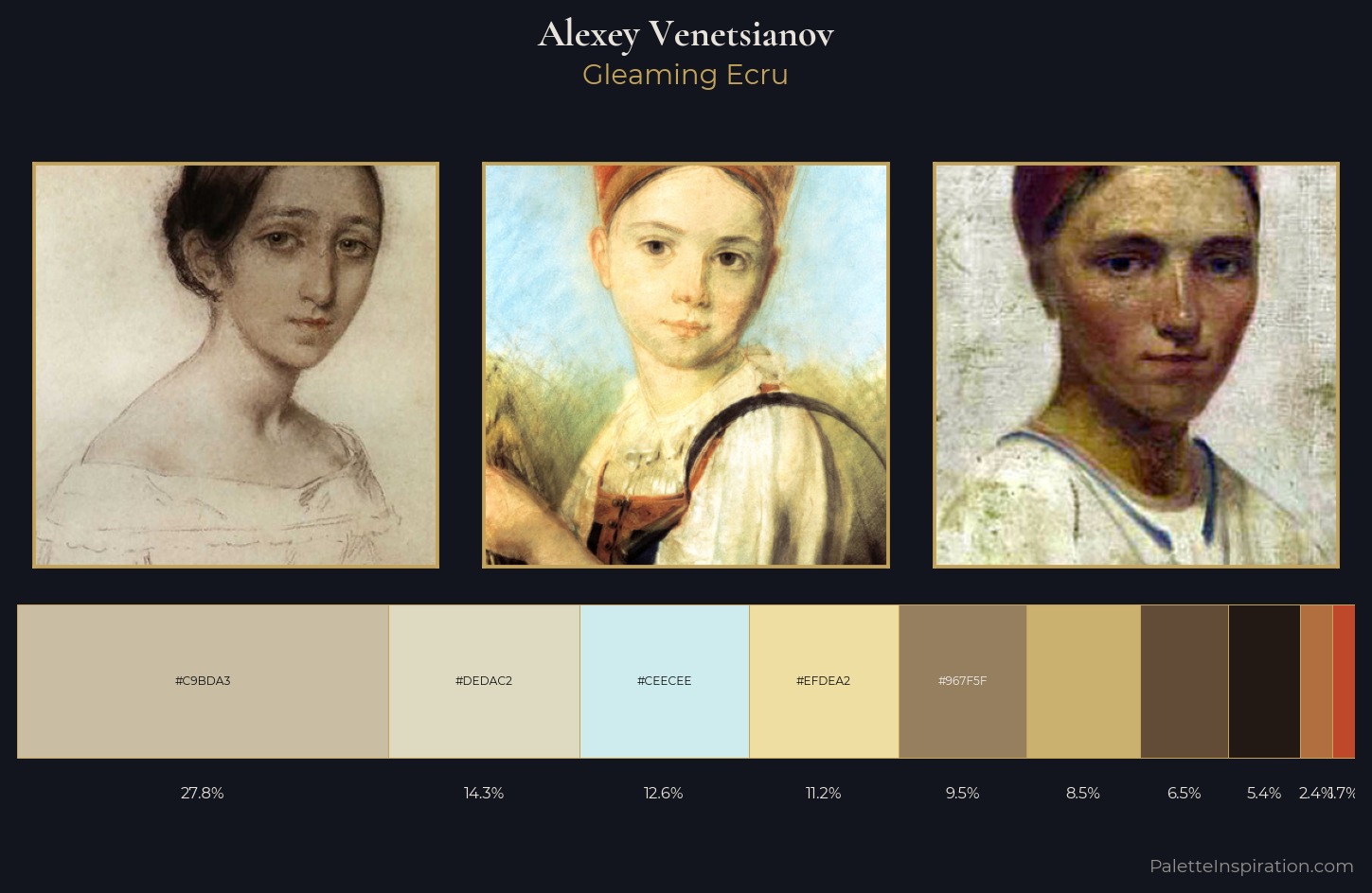 Alexey Venetsianov Palette 1 — Gleaming Ecru