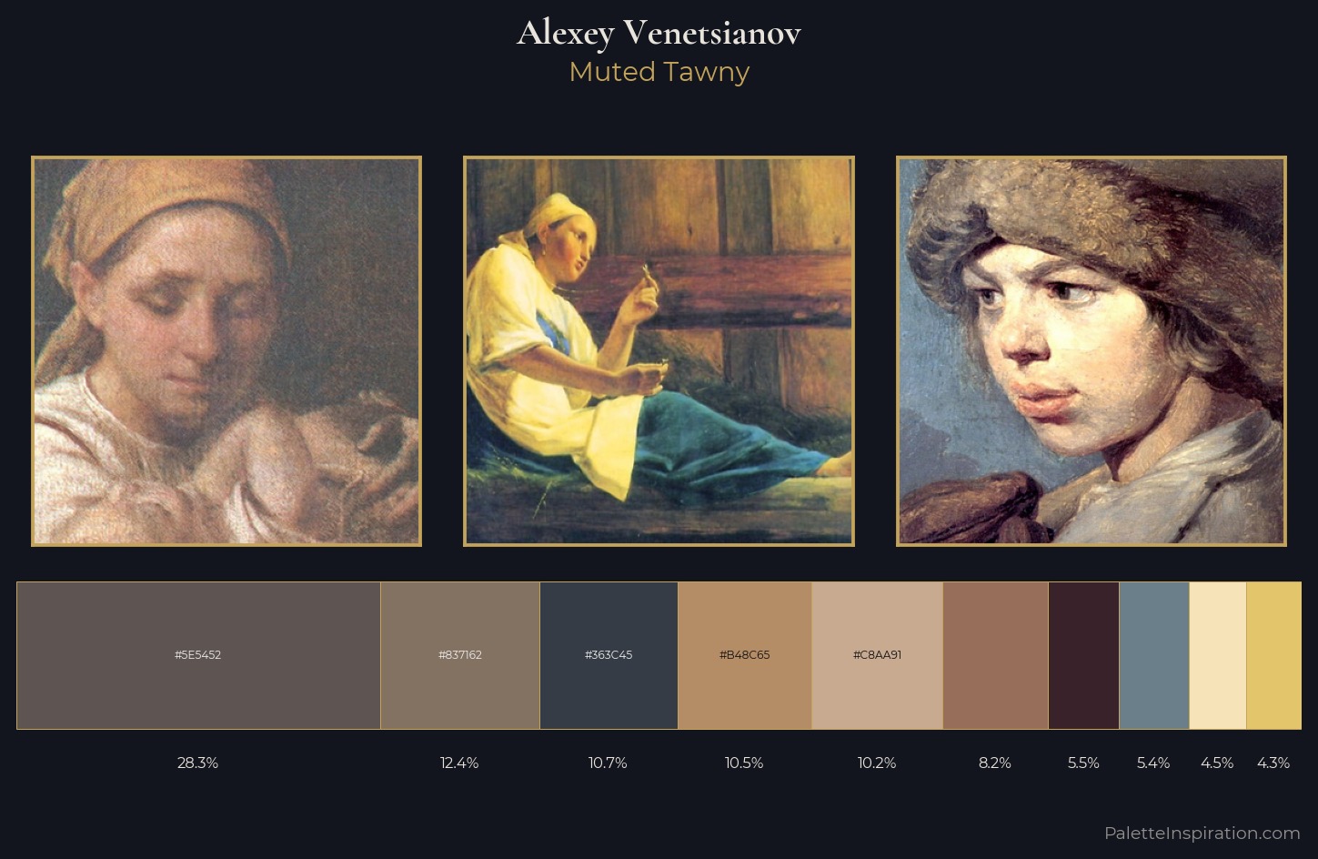 Alexey Venetsianov Palette 4 — Muted Tawny