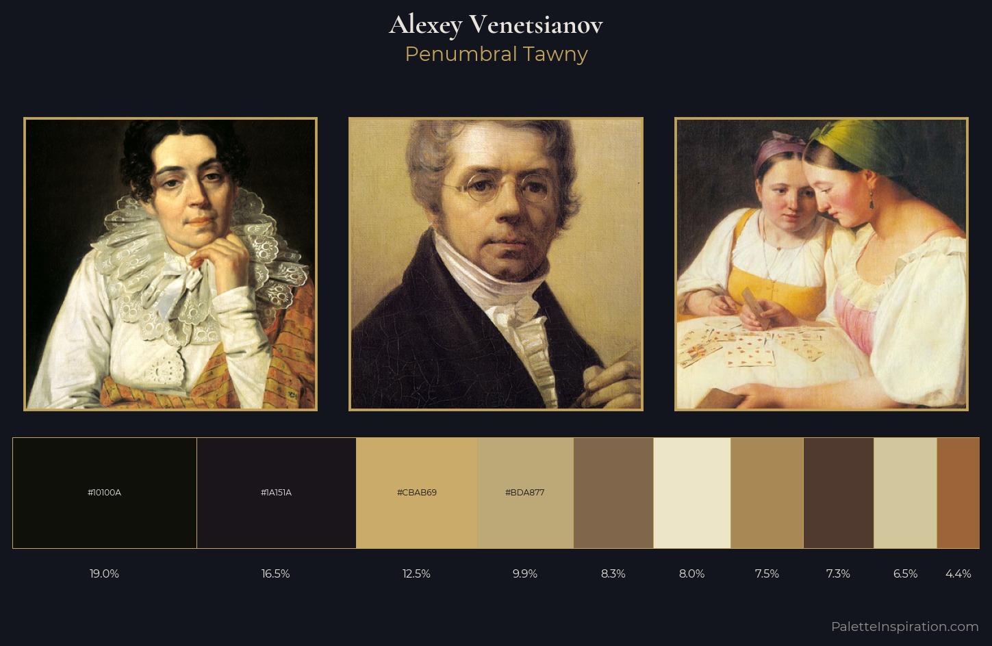 Alexey Venetsianov Palette 5 — Penumbral Tawny