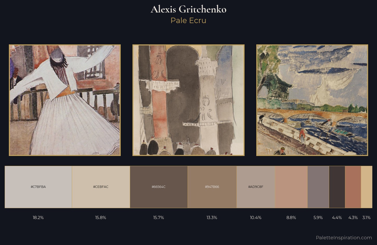 Alexis Gritchenko Palette 1 — Pale Ecru
