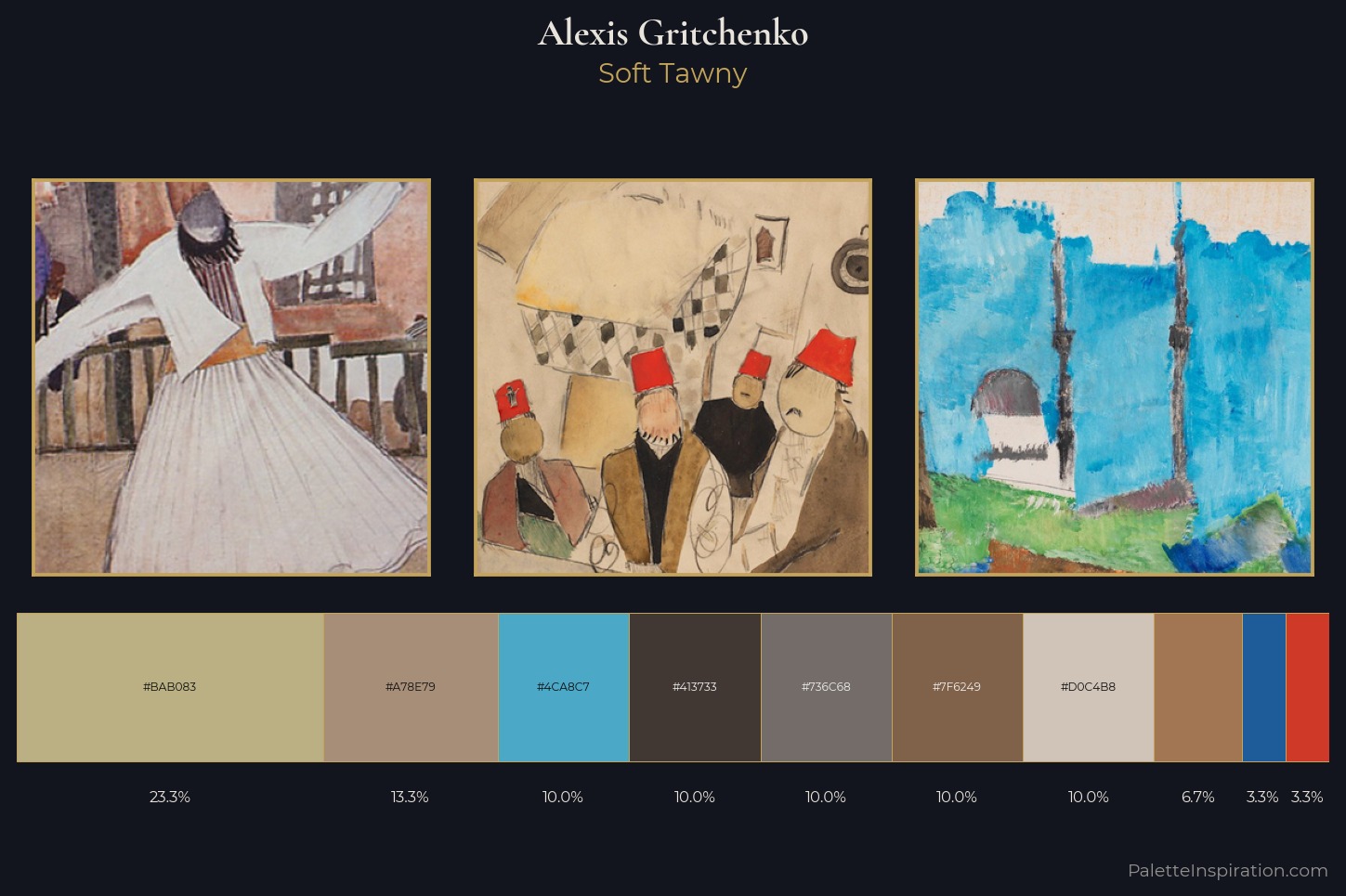 Alexis Gritchenko Master Palette — Soft Tawny
