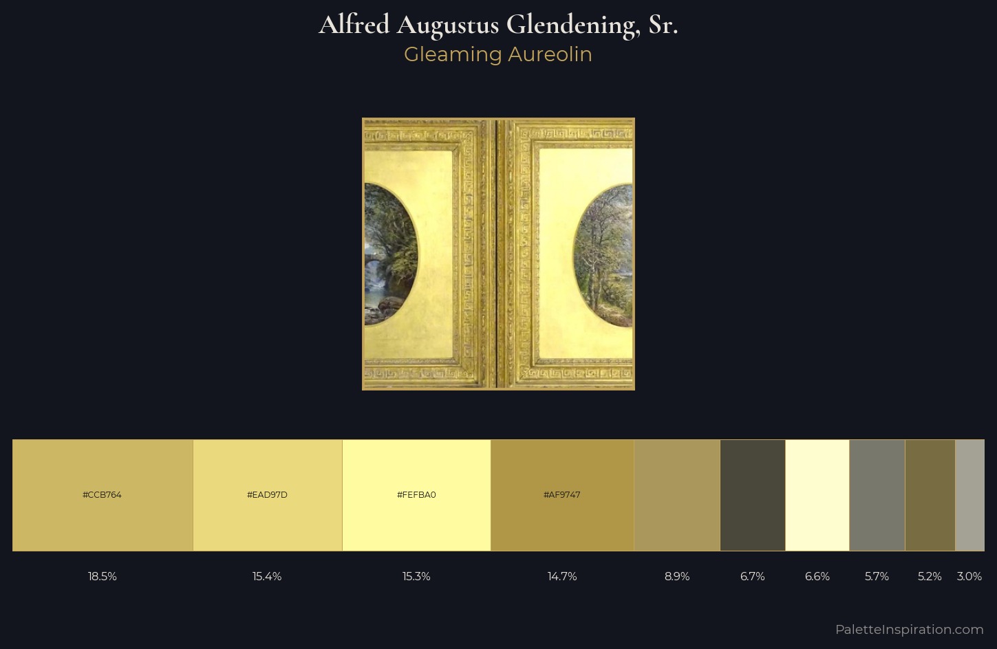 Alfred Augustus Glendening, Sr. Palette 1 — Gleaming Aureolin