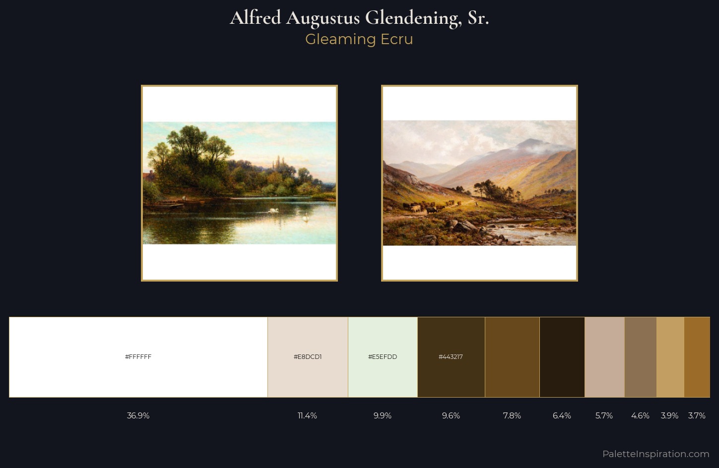 Alfred Augustus Glendening, Sr. Palette 2 — Gleaming Ecru