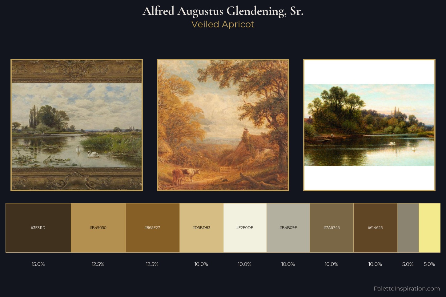 Alfred Augustus Glendening, Sr. Master Palette — Veiled Apricot
