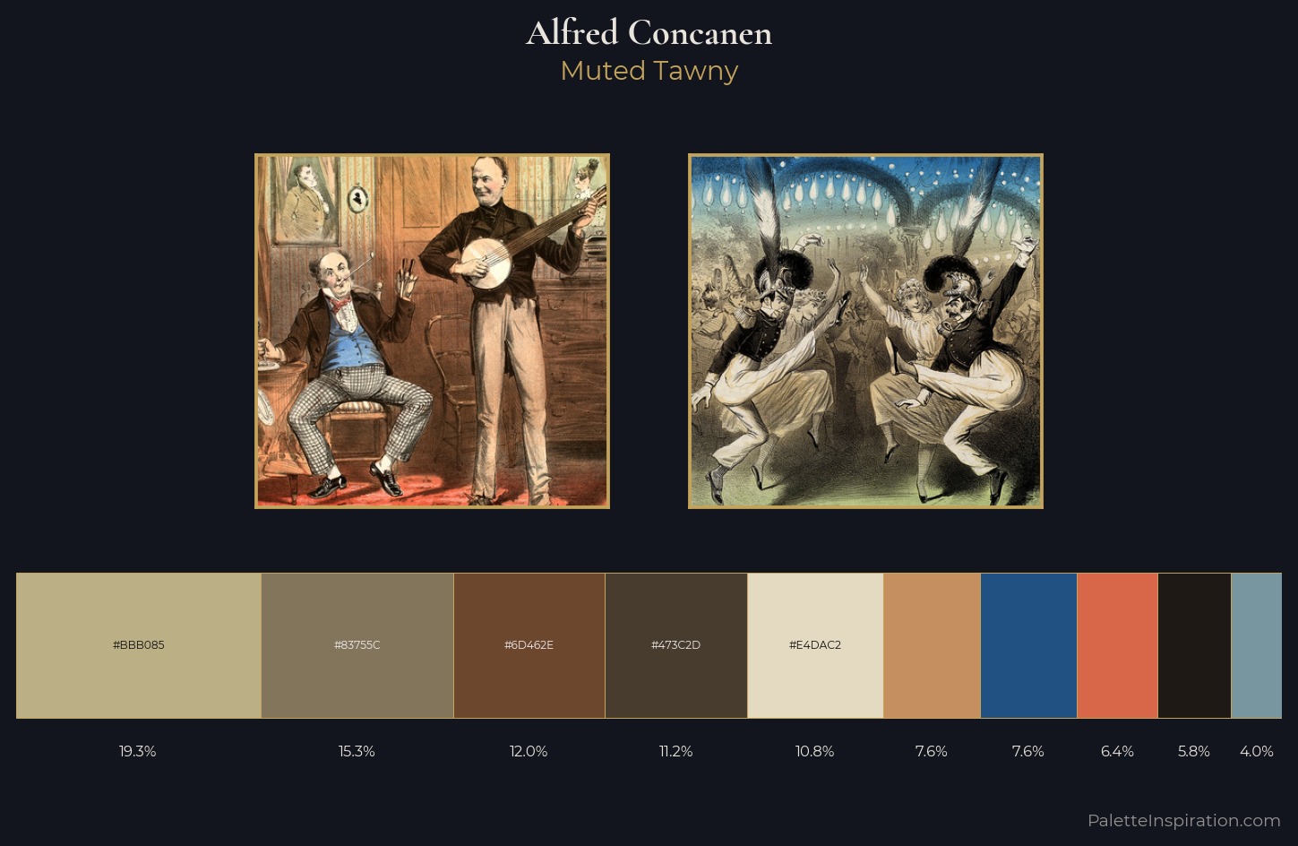 Alfred Concanen Palette 3 — Muted Tawny