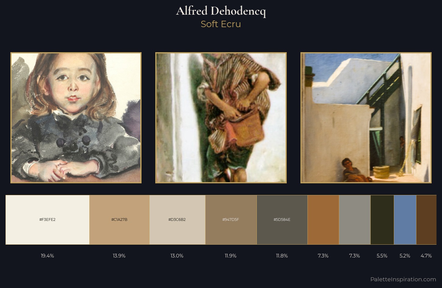 Alfred Dehodencq Palette 1 — Soft Ecru