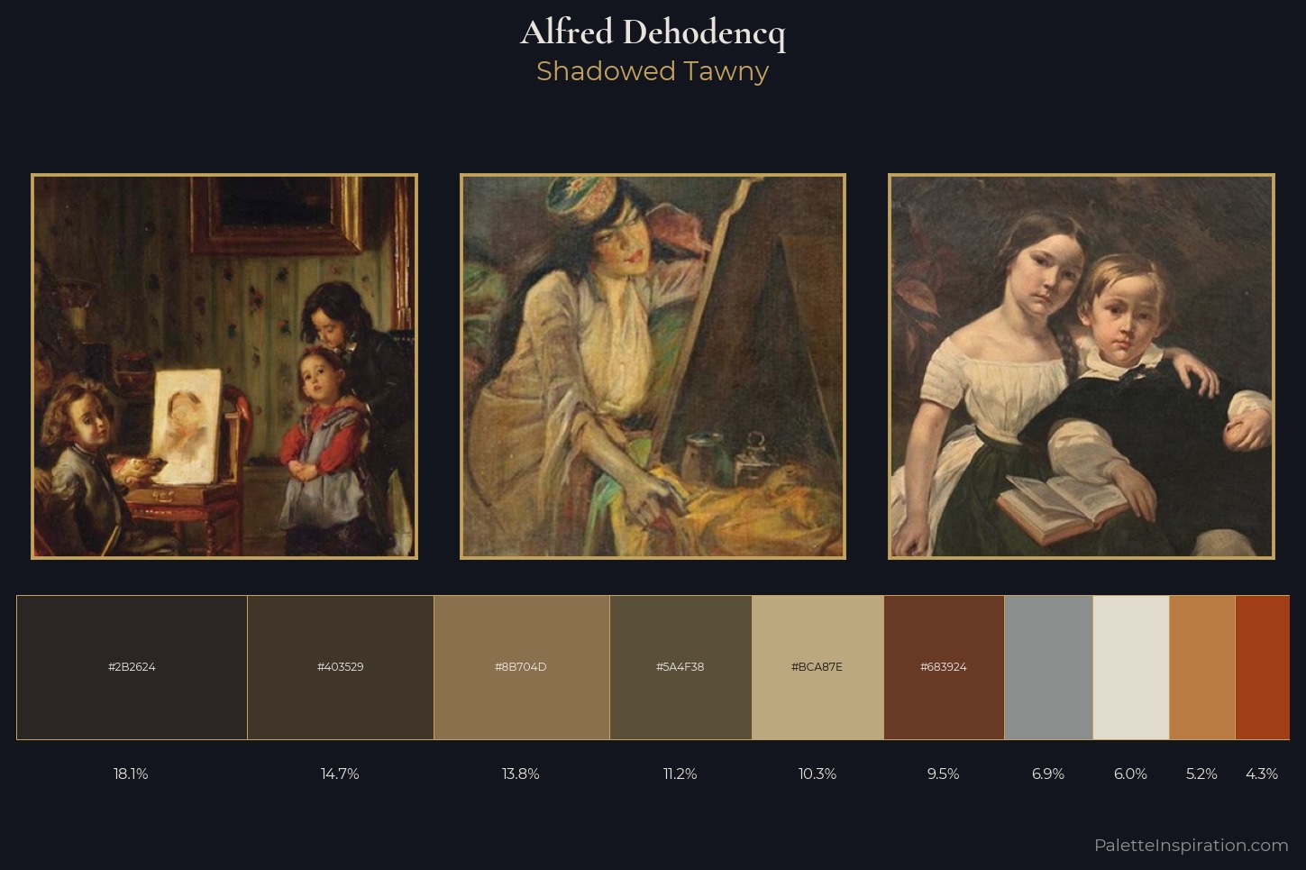 Alfred Dehodencq Master Palette — Shadowed Tawny
