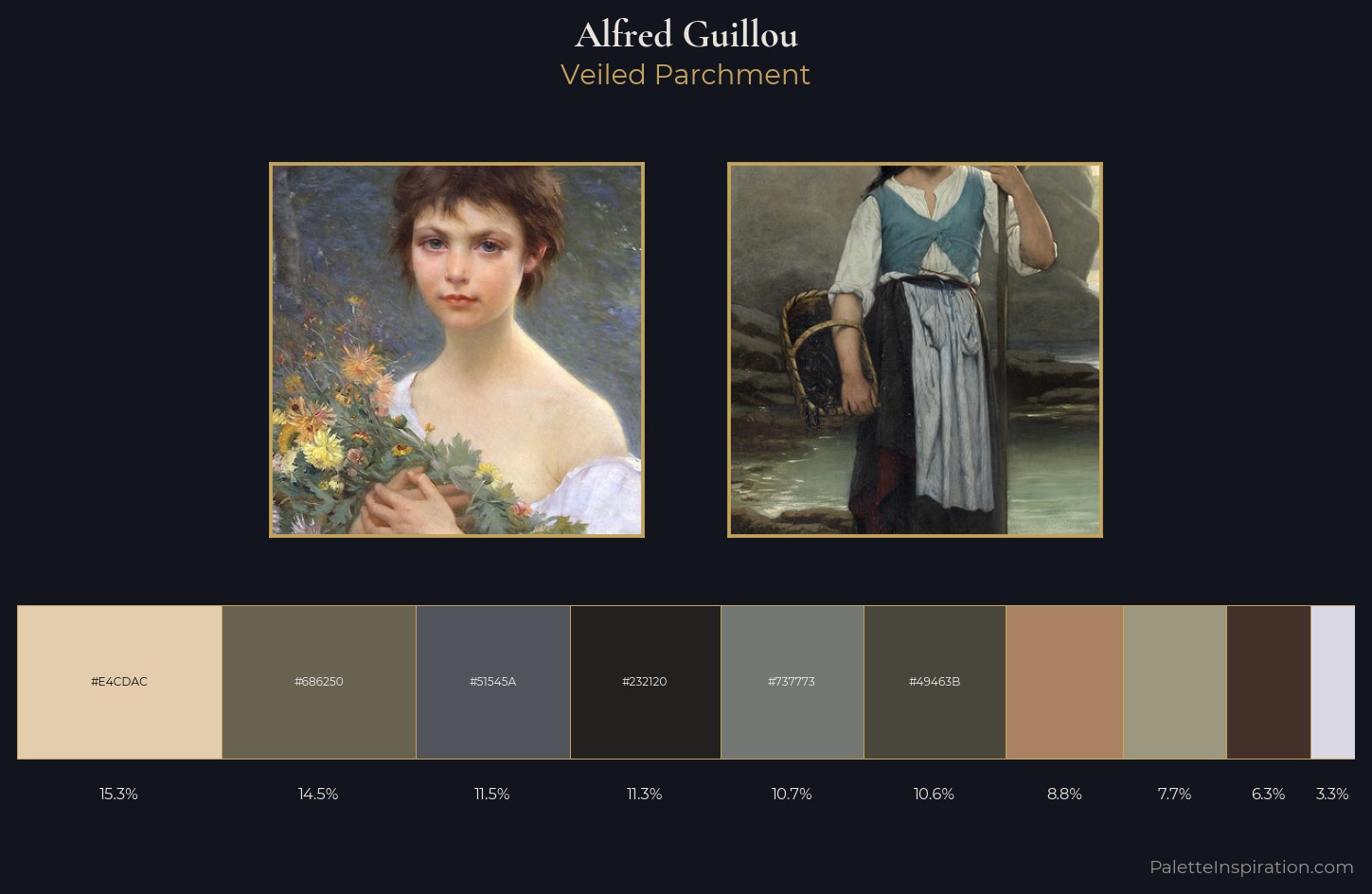 Alfred Guillou Palette 1 — Veiled Parchment