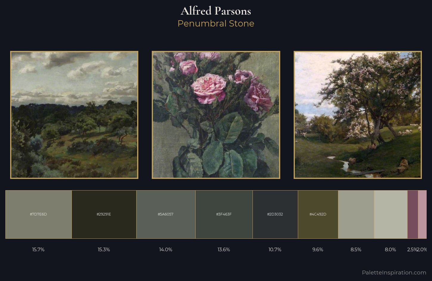 Alfred Parsons Palette 5 — Penumbral Stone