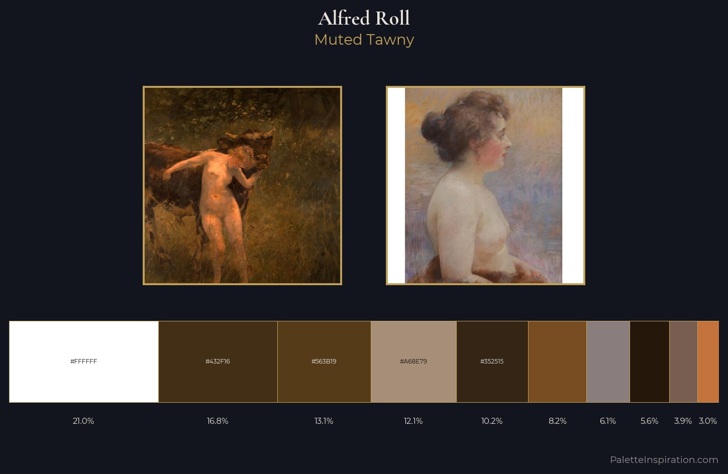 Alfred Roll Palette 1 — Muted Tawny