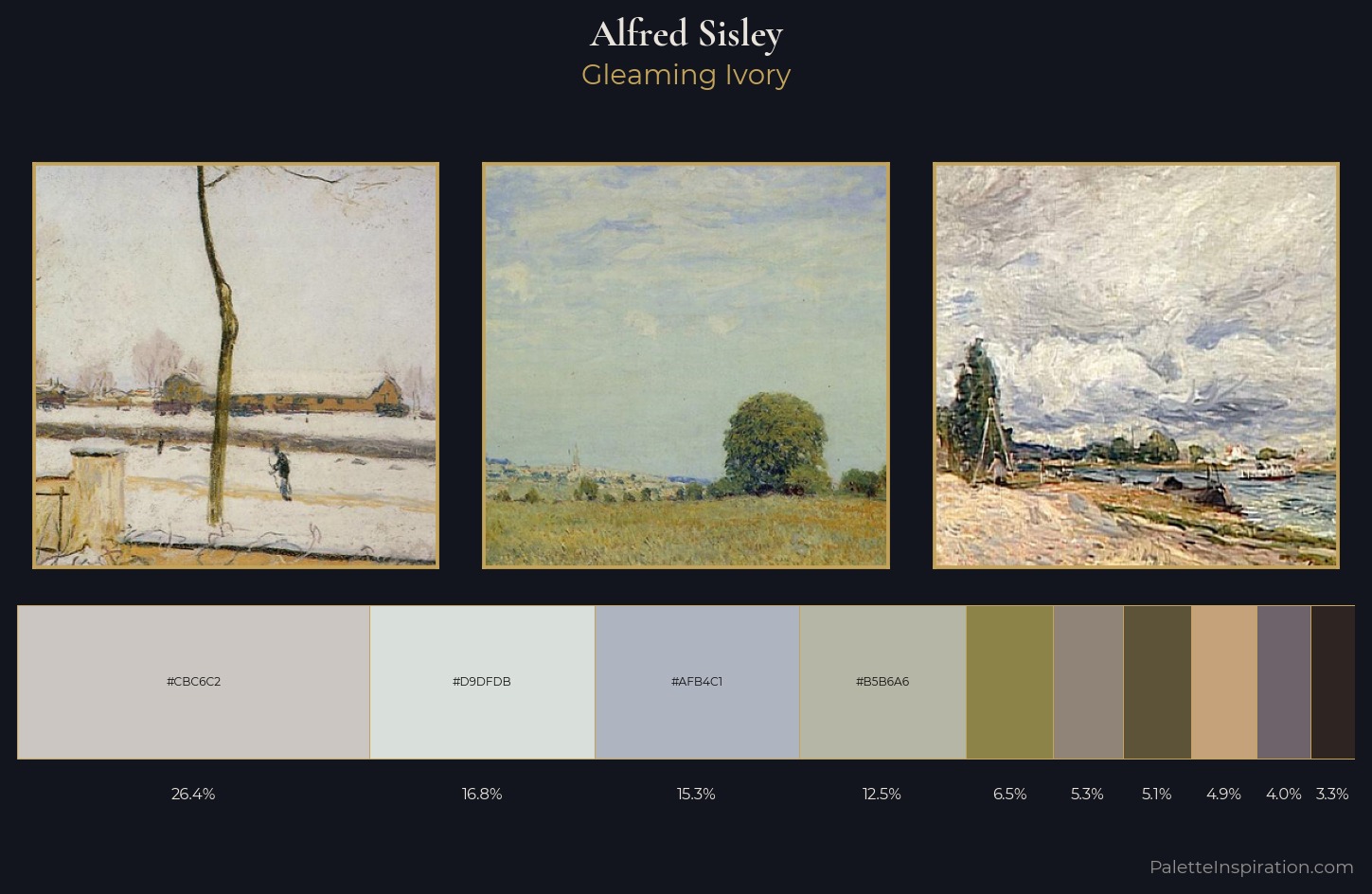 Alfred Sisley Palette 2 — Gleaming Ivory