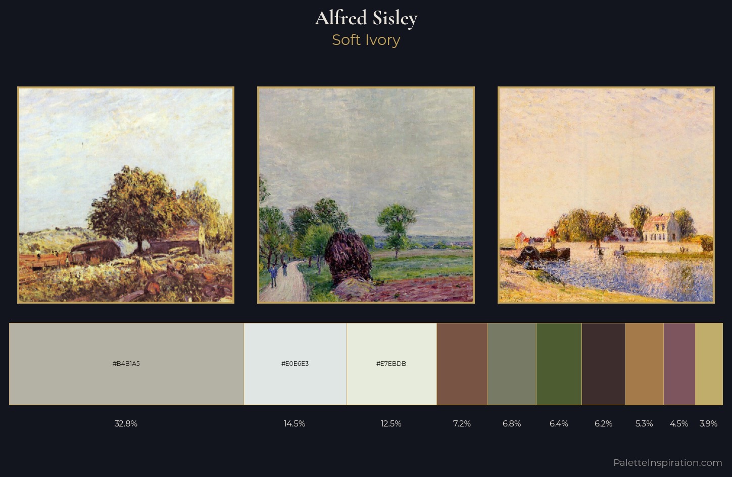 Alfred Sisley Palette 4 — Soft Ivory