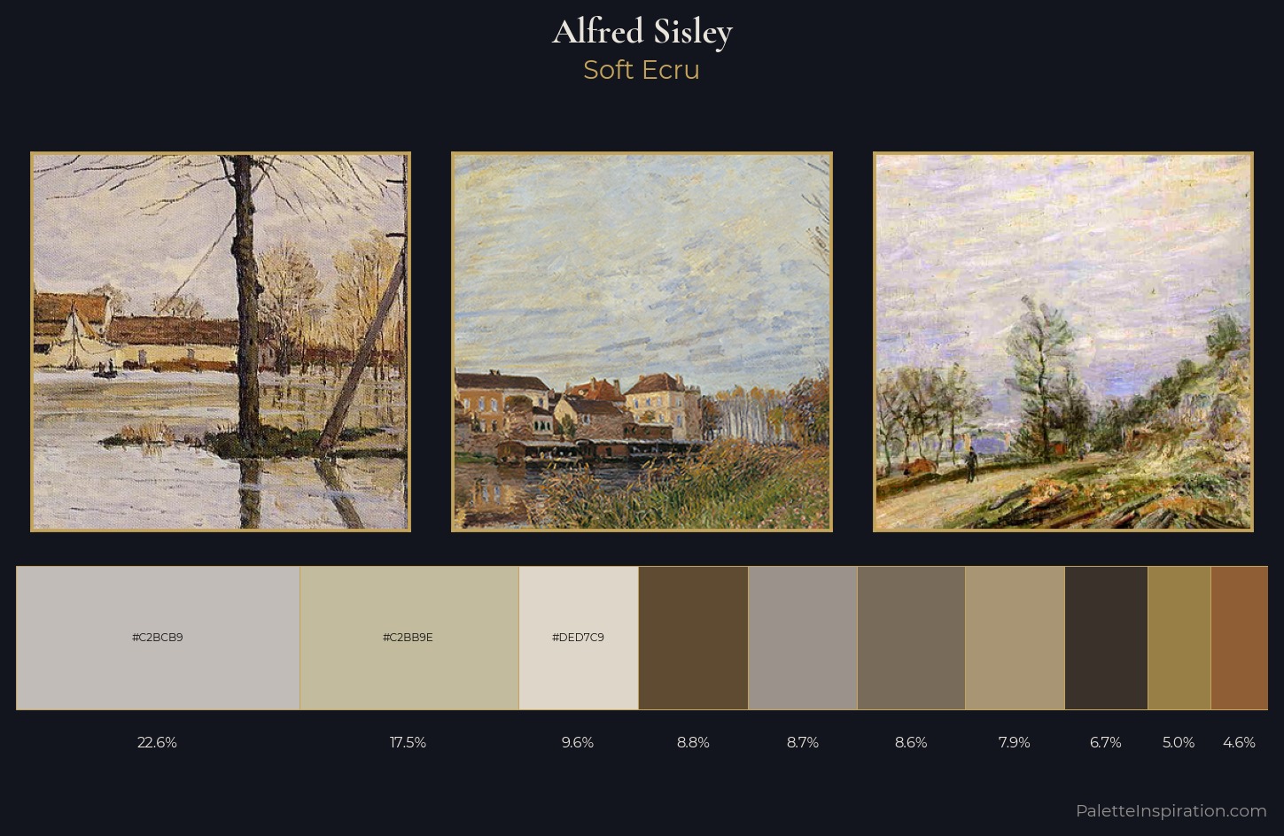 Alfred Sisley Palette 5 — Soft Ecru