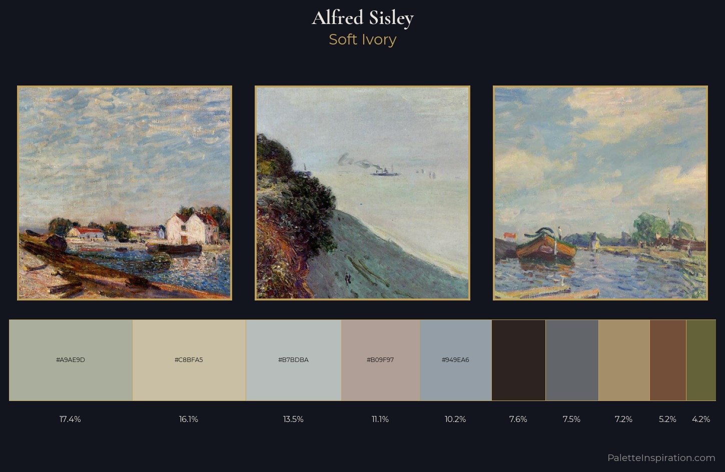 Alfred Sisley Palette 7 — Soft Ivory