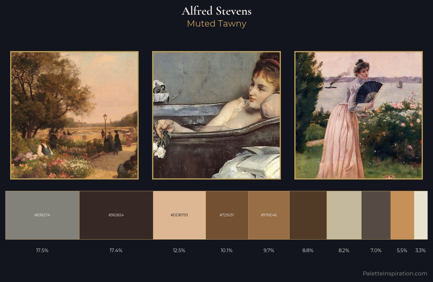 Alfred Stevens Palette 3 — Muted Tawny