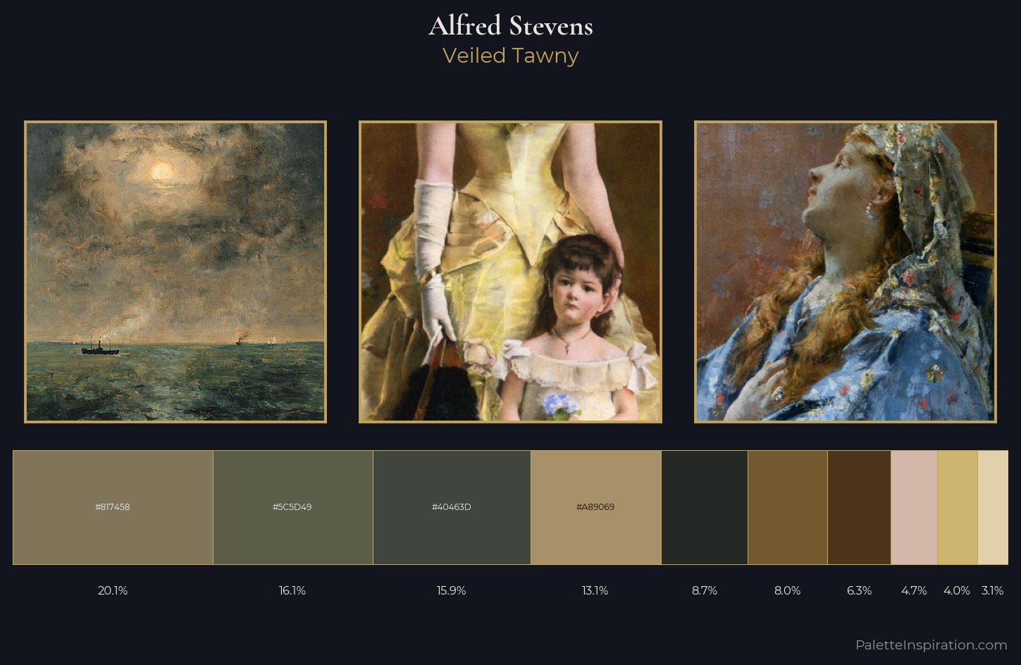 Alfred Stevens Palette 5 — Veiled Tawny