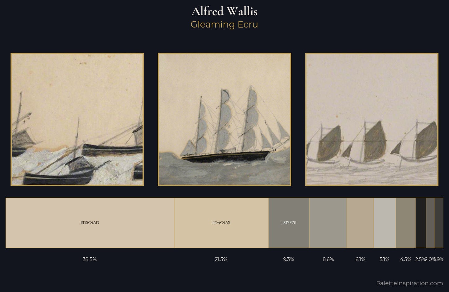 Alfred Wallis Palette 1 — Gleaming Ecru
