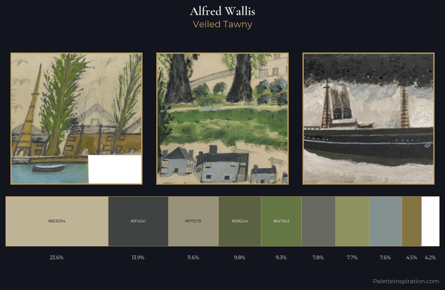 Alfred Wallis Palette 2 — Veiled Tawny