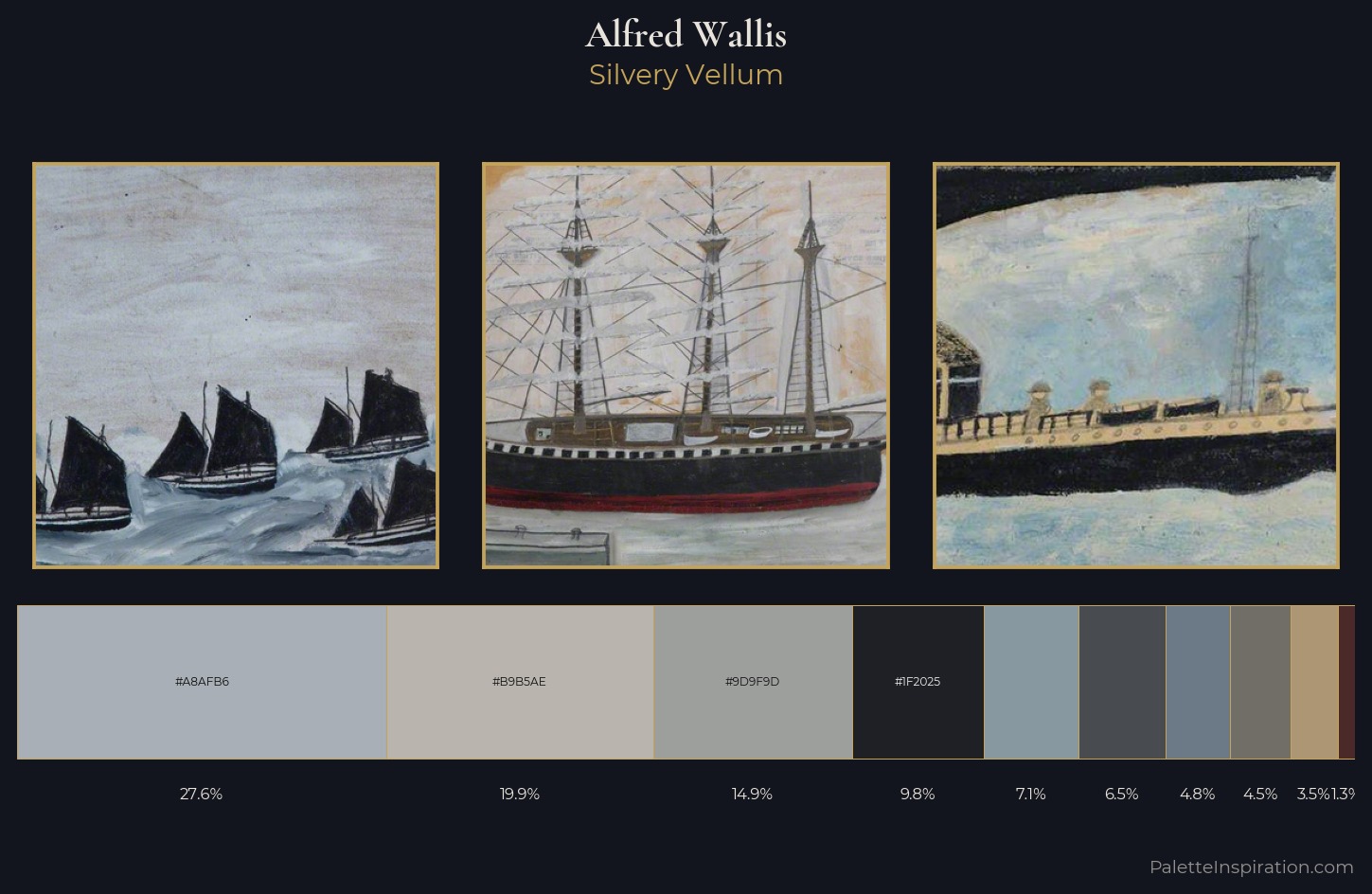 Alfred Wallis Palette 5 — Silvery Vellum