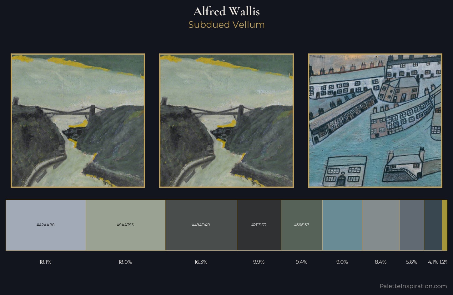 Alfred Wallis Palette 7 — Subdued Vellum