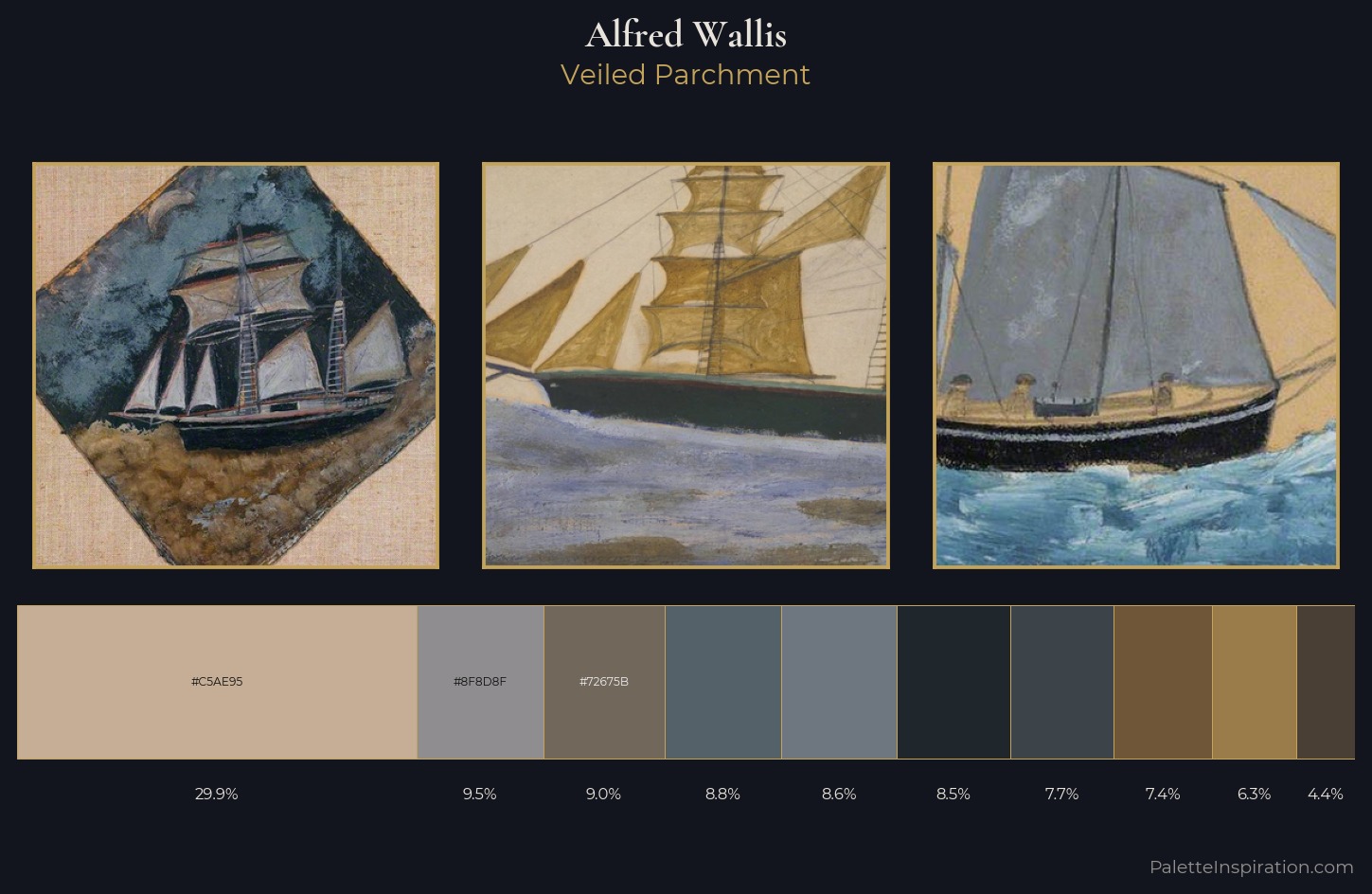 Alfred Wallis Palette 9 — Veiled Parchment