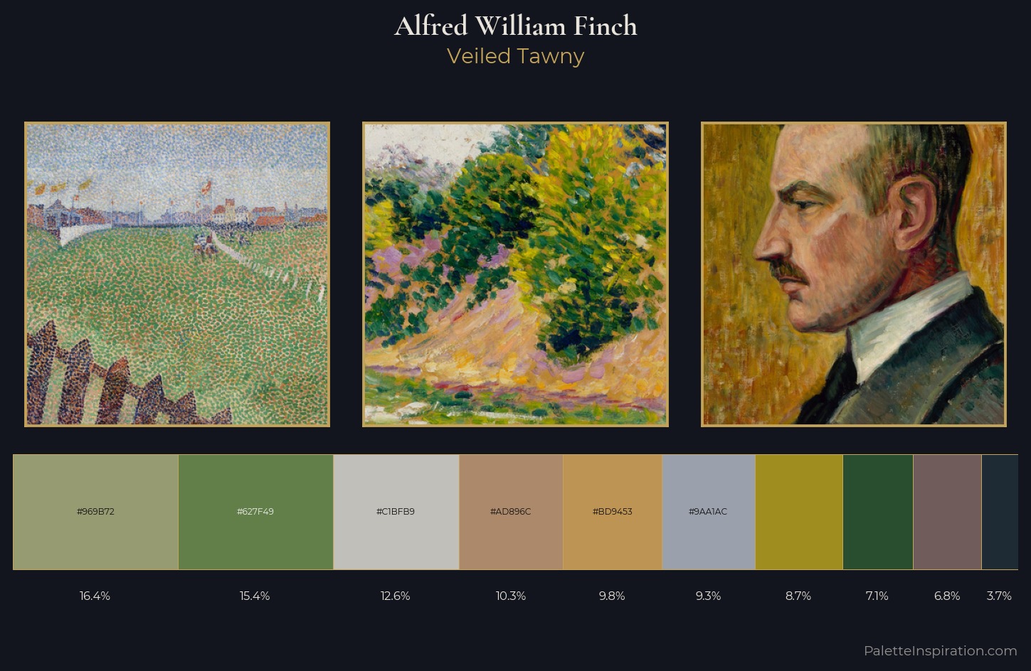 Alfred William Finch Palette 4 — Veiled Tawny