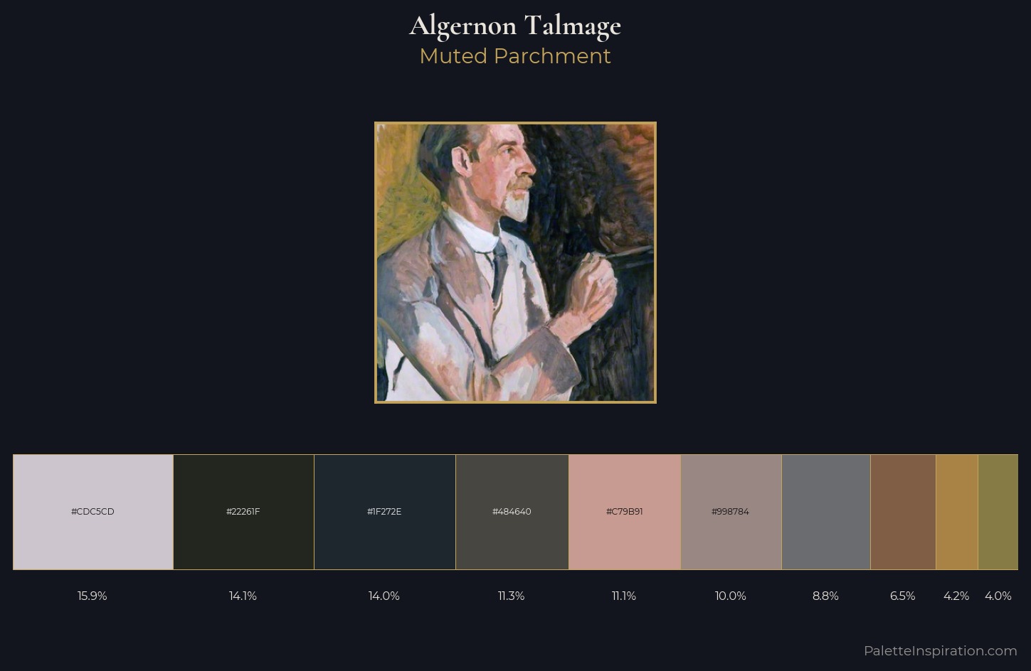 Algernon Talmage Palette 6 — Muted Parchment