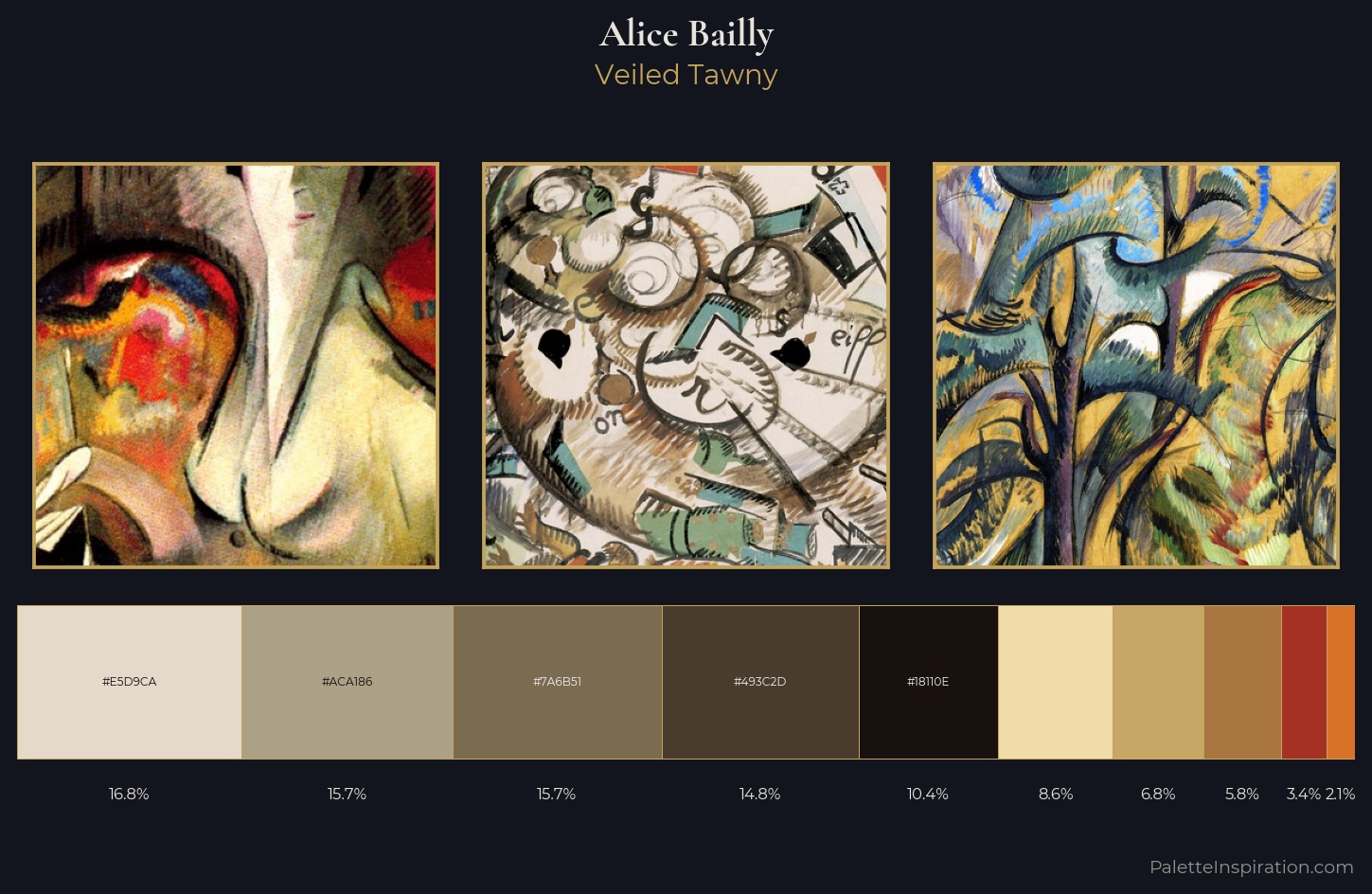 Alice Bailly Palette 2 — Veiled Tawny