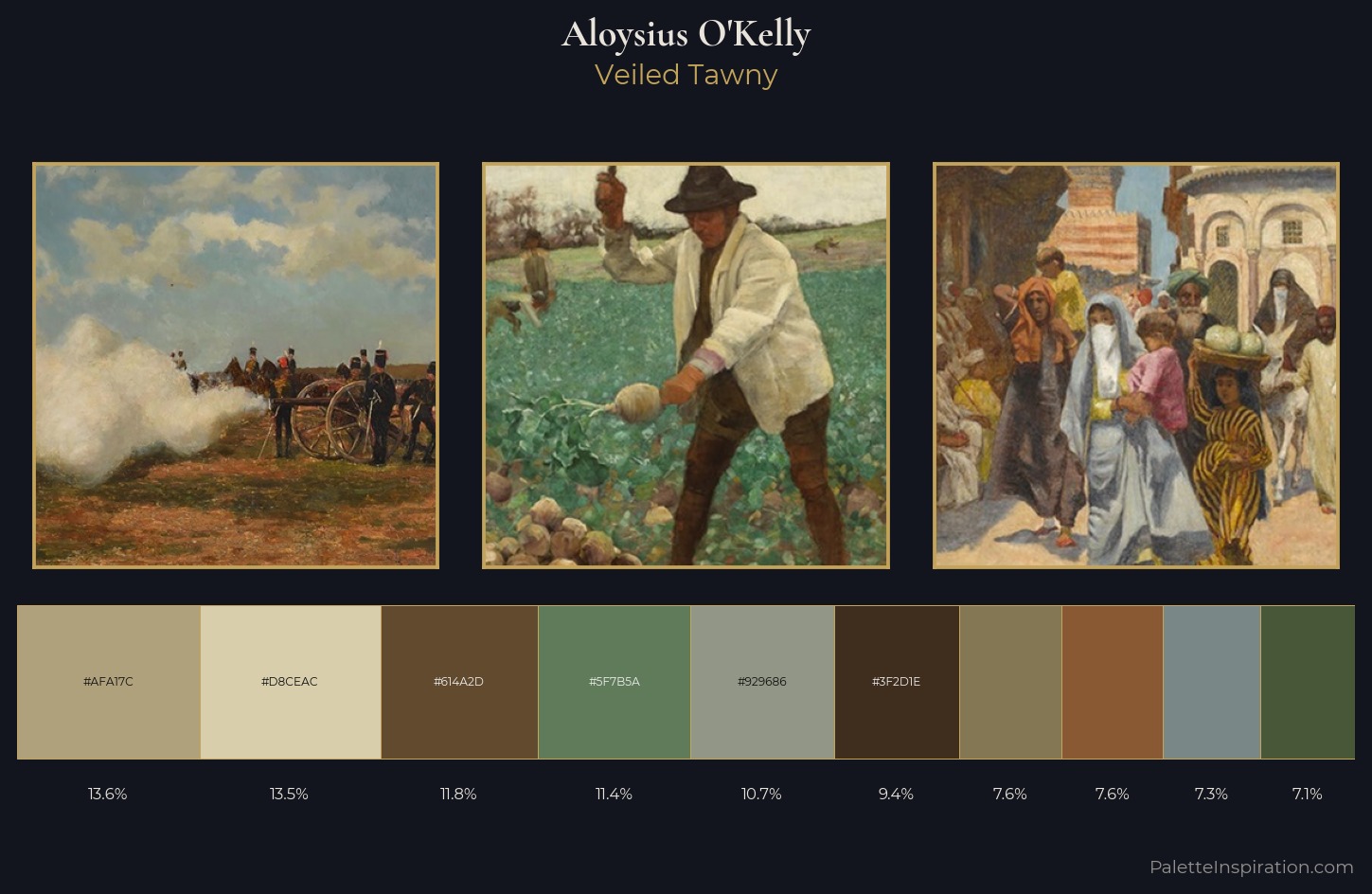 Aloysius O'Kelly Palette 2 — Veiled Tawny