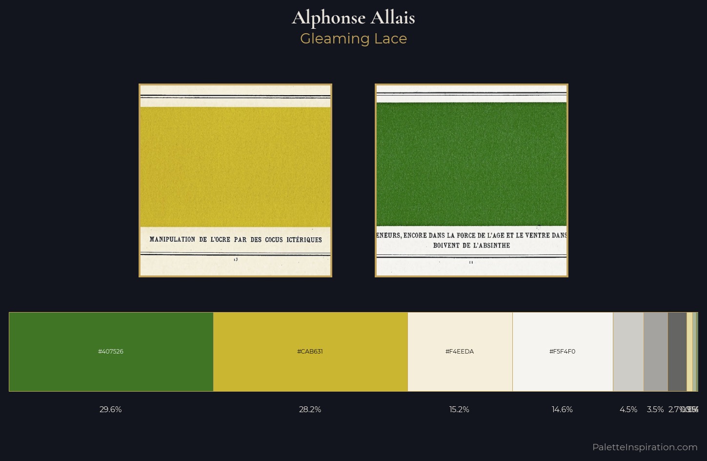 Alphonse Allais Palette 1 — Gleaming Lace