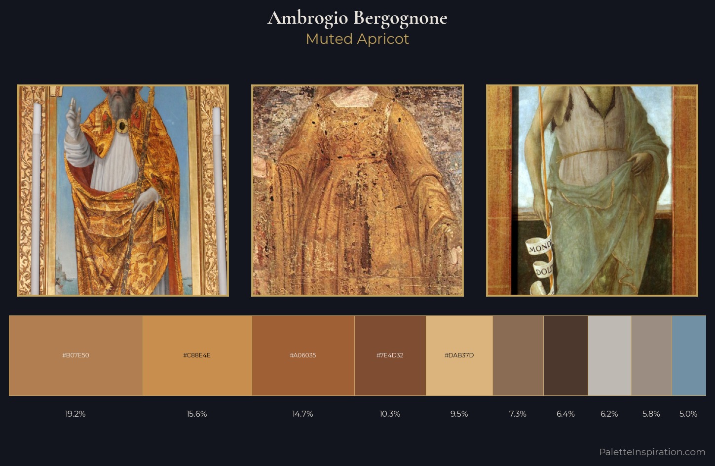 Ambrogio Bergognone Palette 1 — Muted Apricot