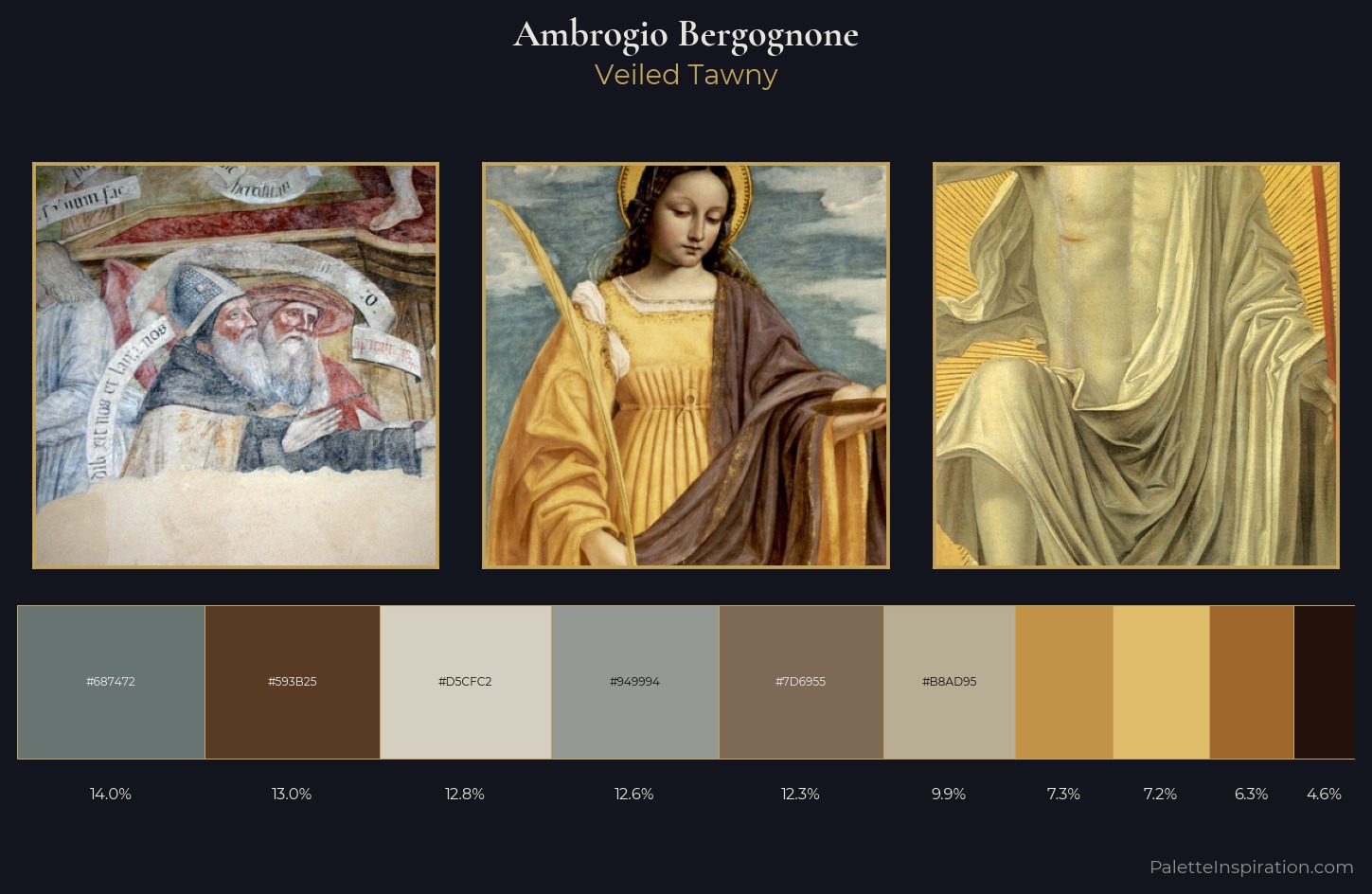 Ambrogio Bergognone Palette 2 — Veiled Tawny