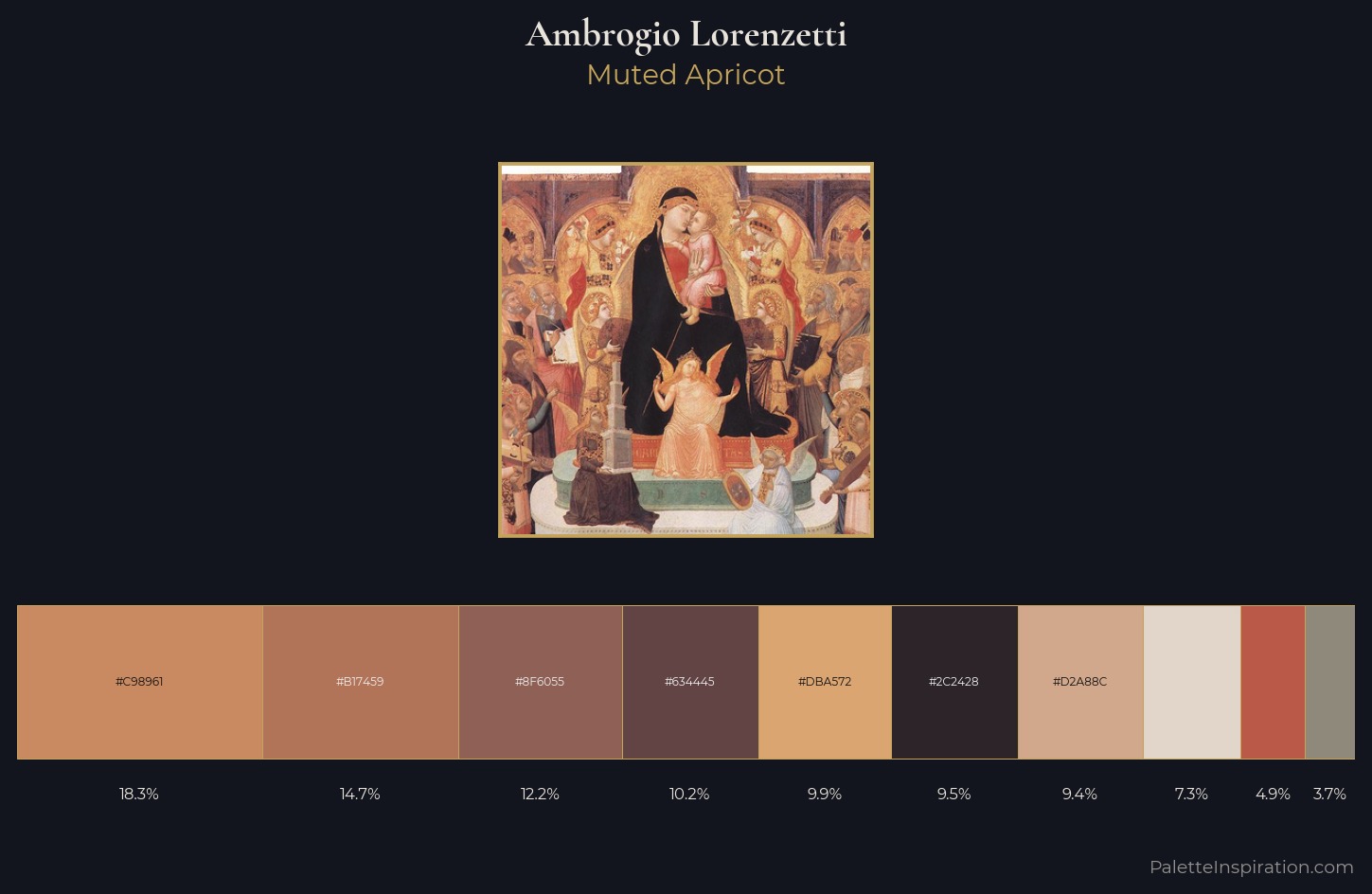 Ambrogio Lorenzetti Palette 2 — Muted Apricot