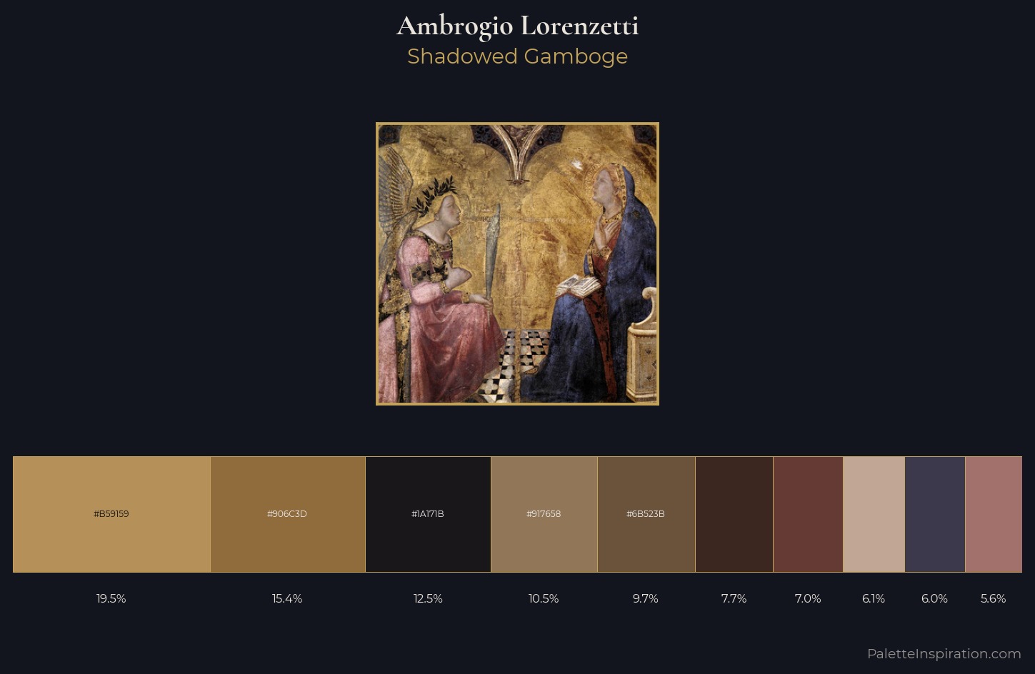 Ambrogio Lorenzetti Palette 6 — Shadowed Gamboge