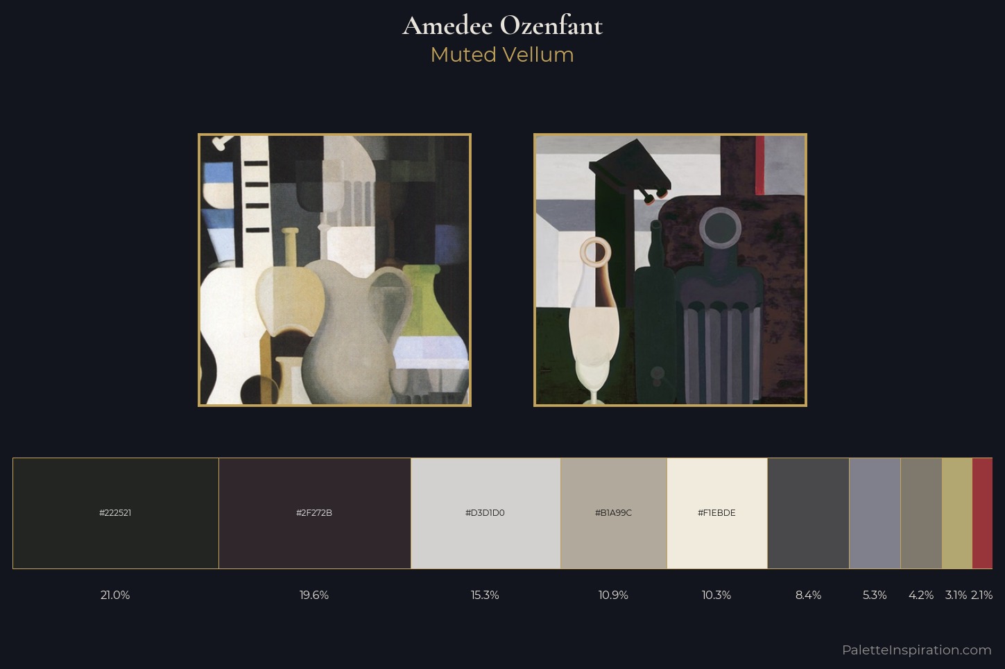 Amedee Ozenfant Master Palette — Muted Vellum