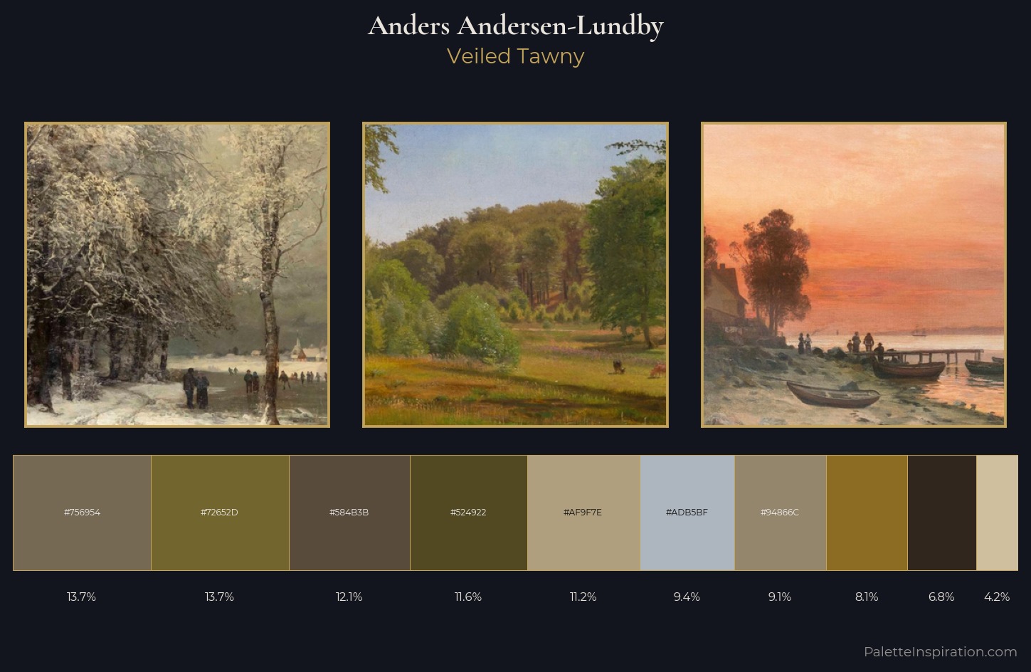 Anders Andersen-Lundby Palette 4 — Veiled Tawny
