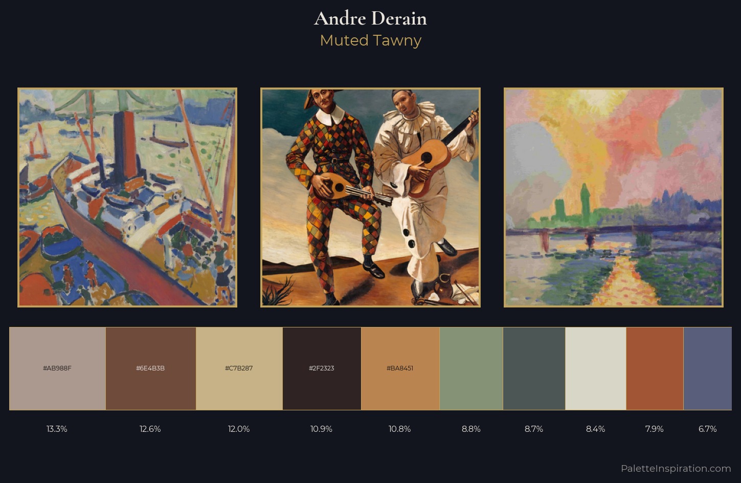 Andre Derain Palette 3 — Muted Tawny